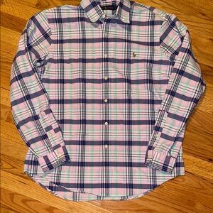 Ralph Lauren Large Men's Plaid Collared ButtonUp Shirt